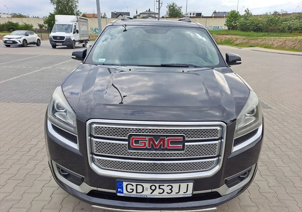 GMC Acadia cena 50000 przebieg: 107200, rok produkcji 2013 z Gdańsk małe 529